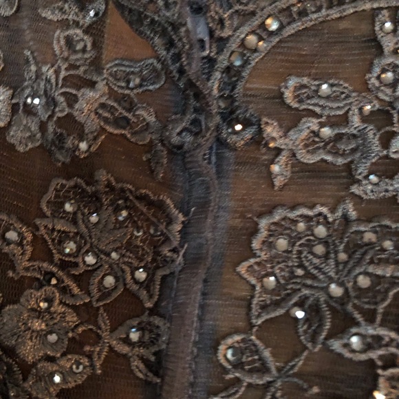 La Femme gray evening/MOB gown - Picture 4 of 12